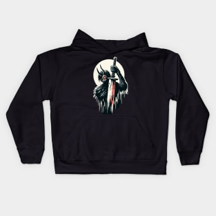 Dark warrior - original character Kids Hoodie